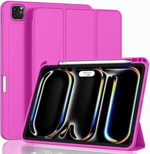 Pink Trifold 11"  Case For iPad Pro  M5 2025 M4 2024 Model A2836/A2837/A3006)